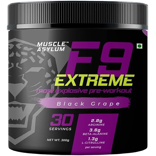 Muscle Asylum F9 Extreme Pre-Workout 300gm