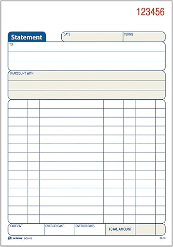 Miniatura 5 de Adams Declaración libro 556x 844inches papel autocopiante Blanco y Amarillo