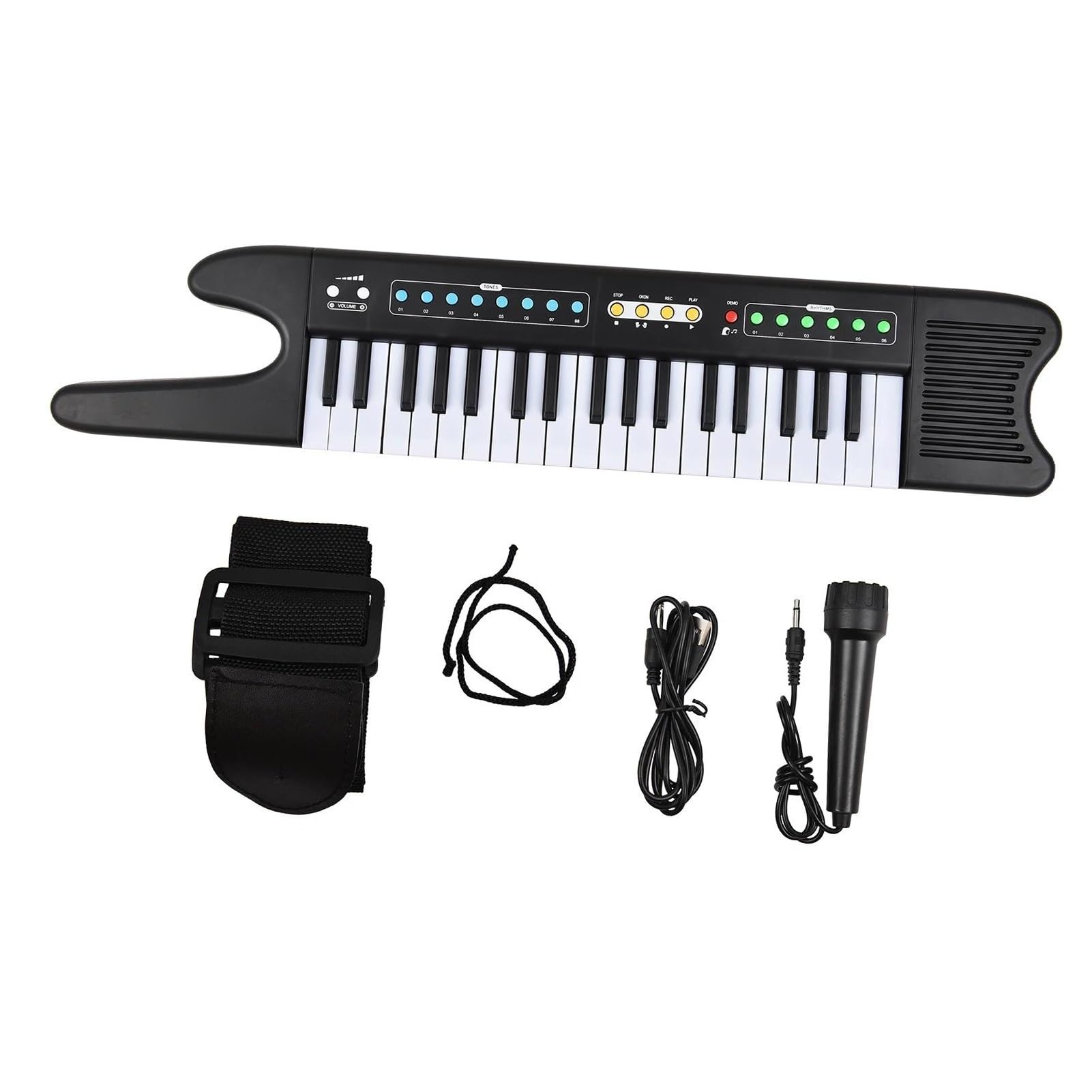 Teclado Electrónico Teclado Electrónico De 37 Teclas Piano Mini Órgano Electrónico Portátil 8 Tonos 6 Ritmos 10 Demostraciones