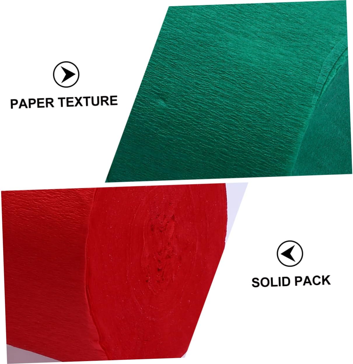 TEHAUX 18pcs Crepe Paper Streamers for Party Decorations for Christmas Halloween and Special Occasions Easy to Use