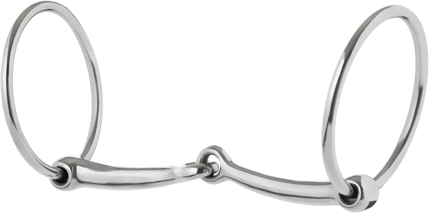 Weaver Equine Loose Ring Snaffle Bit, 6" Draft
