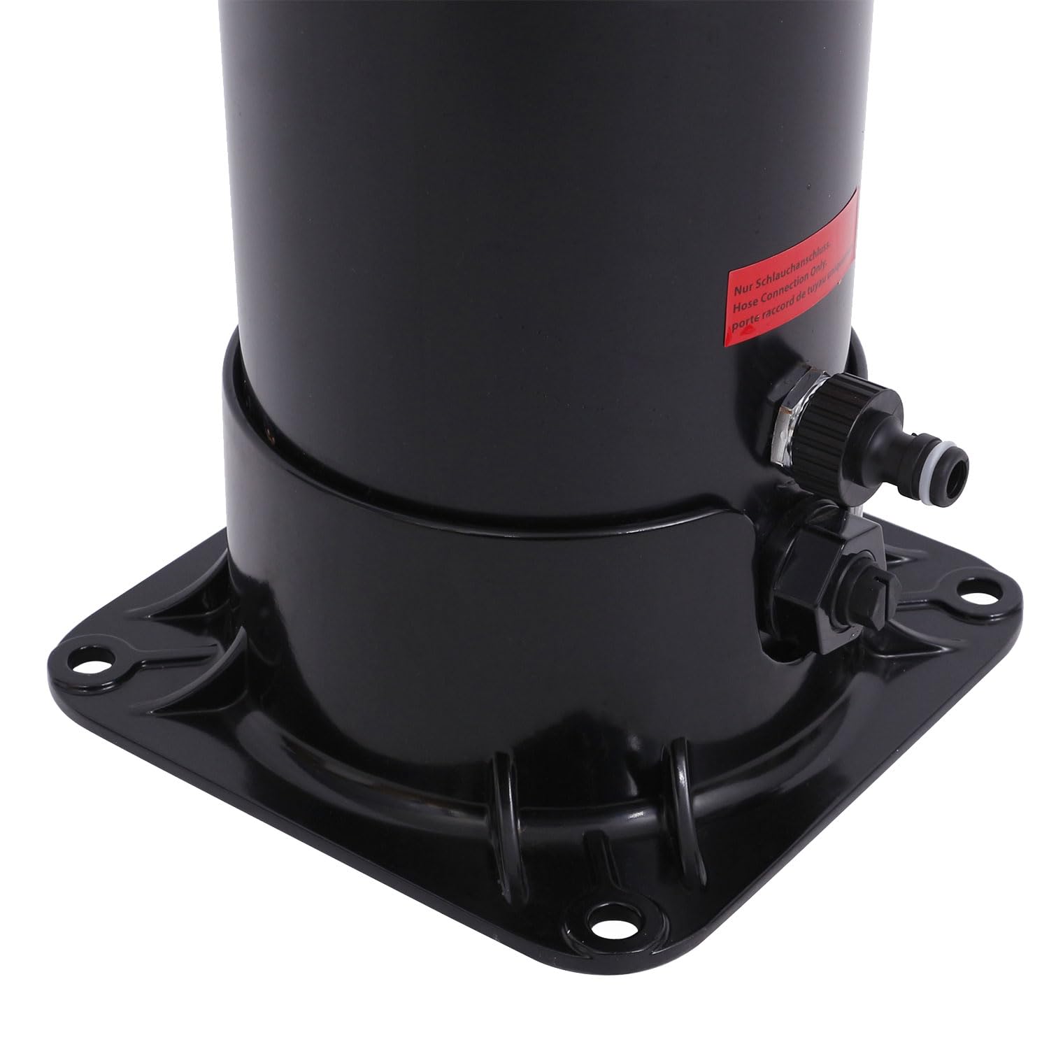 Happy Garden Solar Outdoor-Dusche Moorea schwarz und Silber 18L.