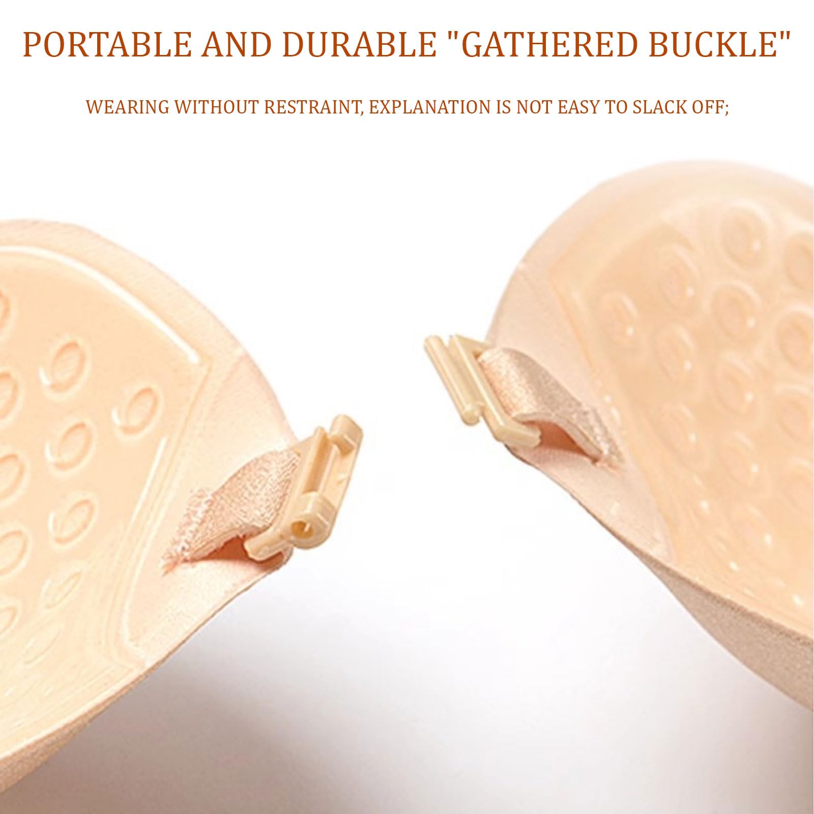 Soutien-Gorge Adhésif Push Up Ensemble, sans Bretelles, avec Adhésives Double Face et Cache-Tétons