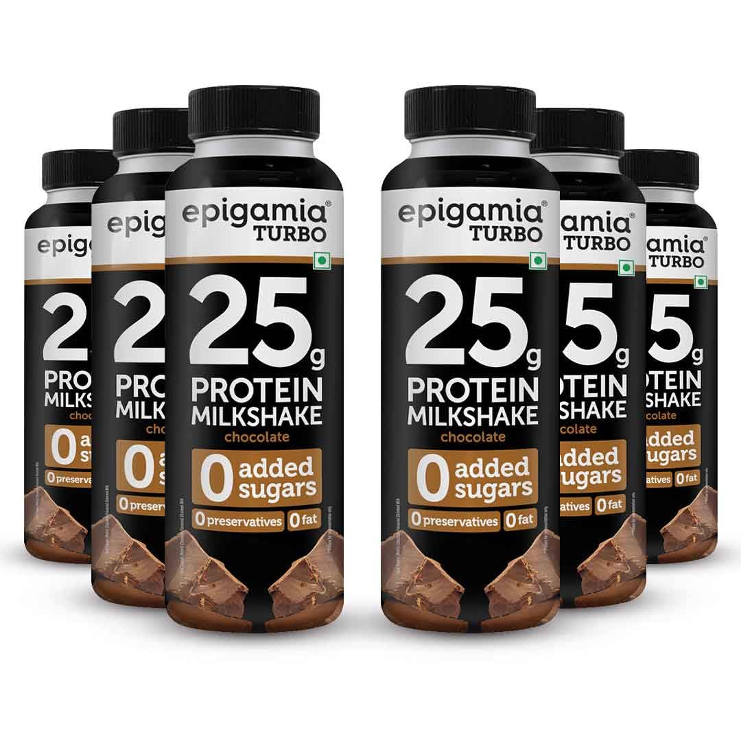 Chocolate Turbo 25 g Protein Milkshake, 250 ml each - Pack of 6