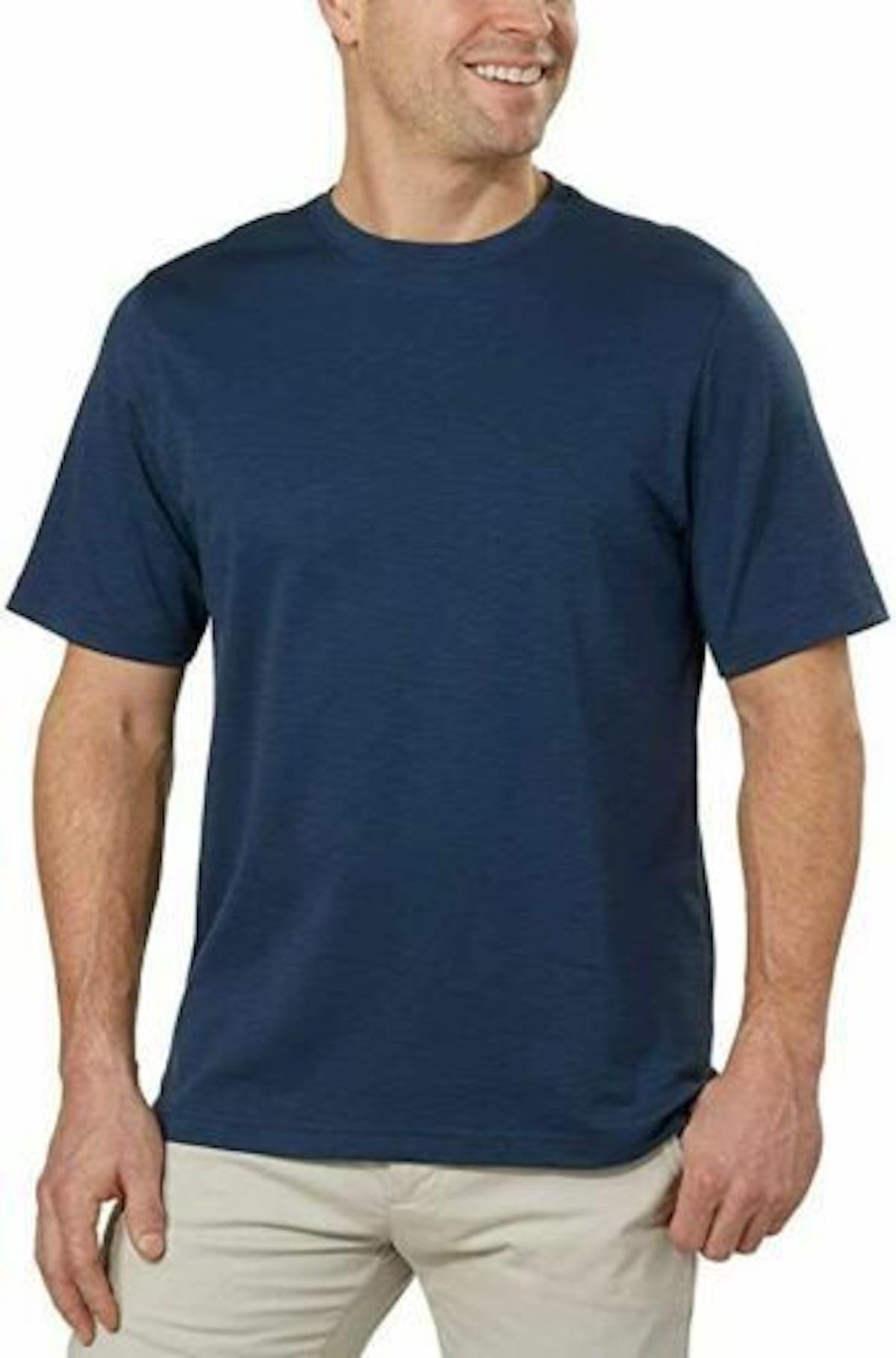 KIRKLAND Signature - Camiseta de manga corta de algodón Pima para hombre