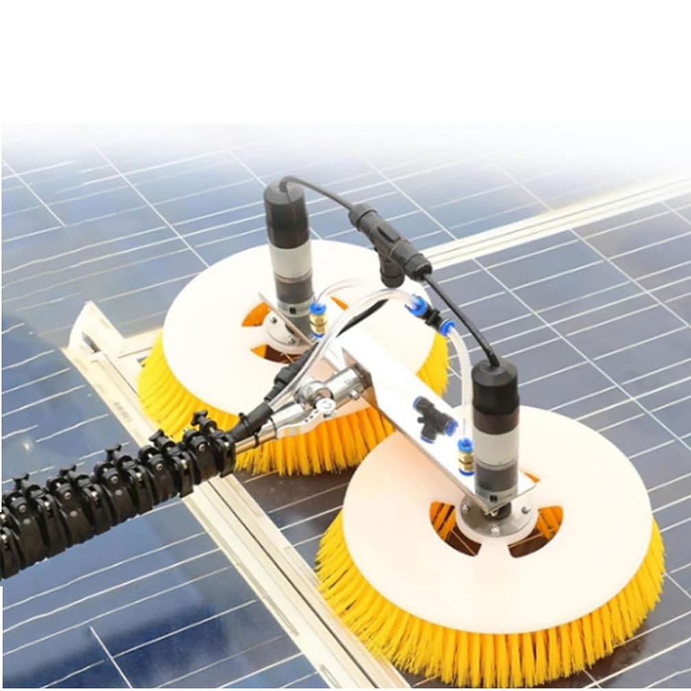 Cepillo De Limpieza Para Paneles Solares, Cepillo De Limpieza Para Paneles Solares Fotovoltaicos, Con Kit De Pértiga Telescópica, Ligero Y Estable, Fácil De Manejar, Herramienta Para Limpieza De Equi