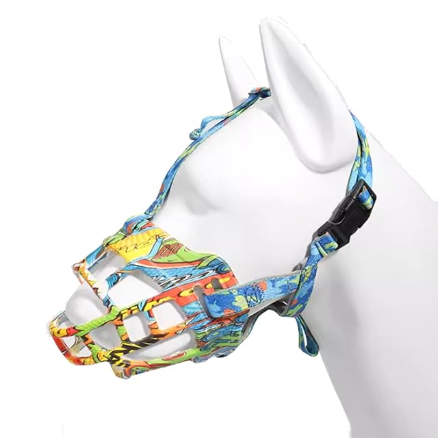 bozal de perro，Bozal Flexible de Silicona para Perros Grandes，Bozal de Cesta，Anti mordedura de perro Uso…