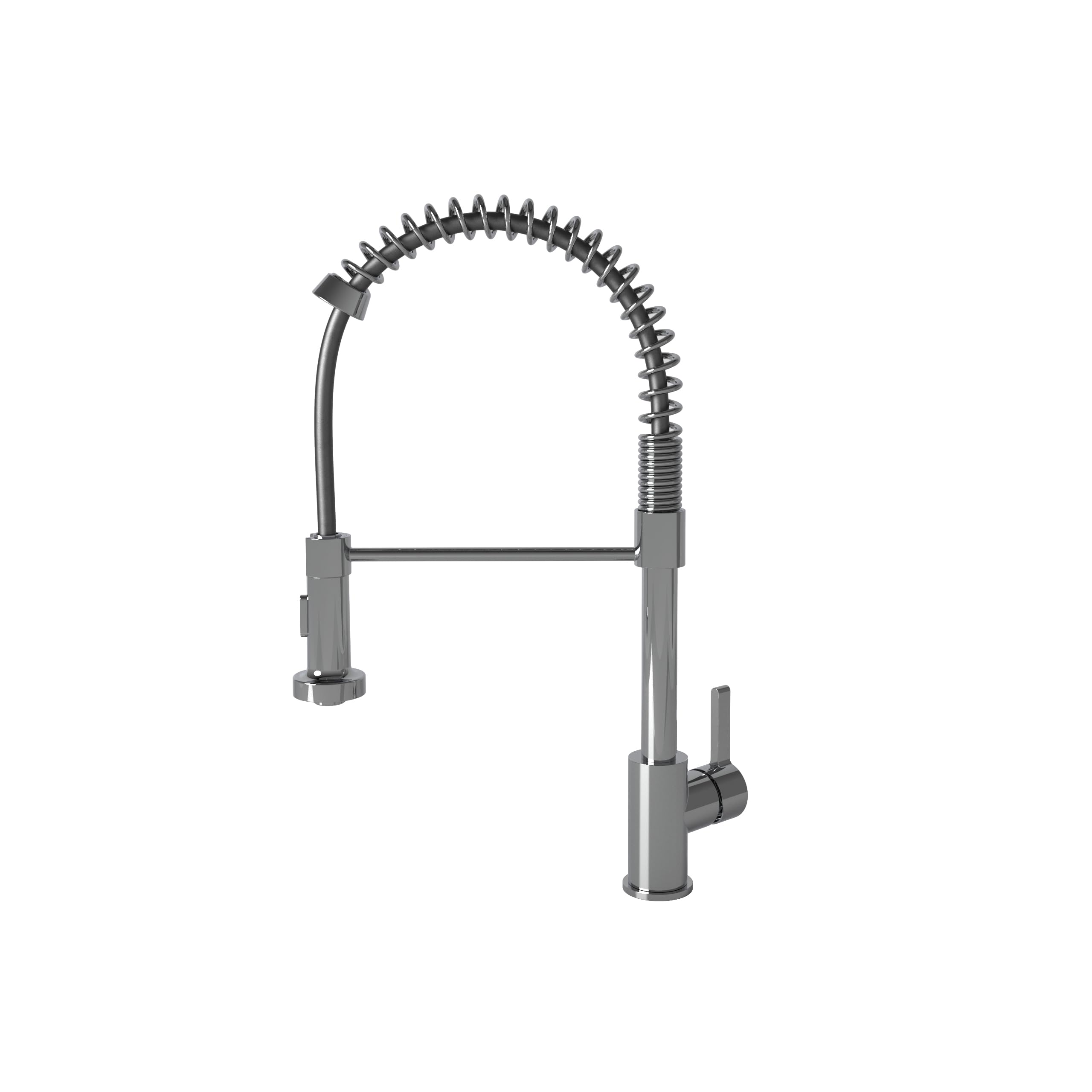 Cata Grifo CPB Monomando Pescadera CAño Alto Extraible Giratorio 360 Apertura en Frío Aireador Anticalcáreo con Reductor de caudal a 5,7l/min Latón Acabado Cromado