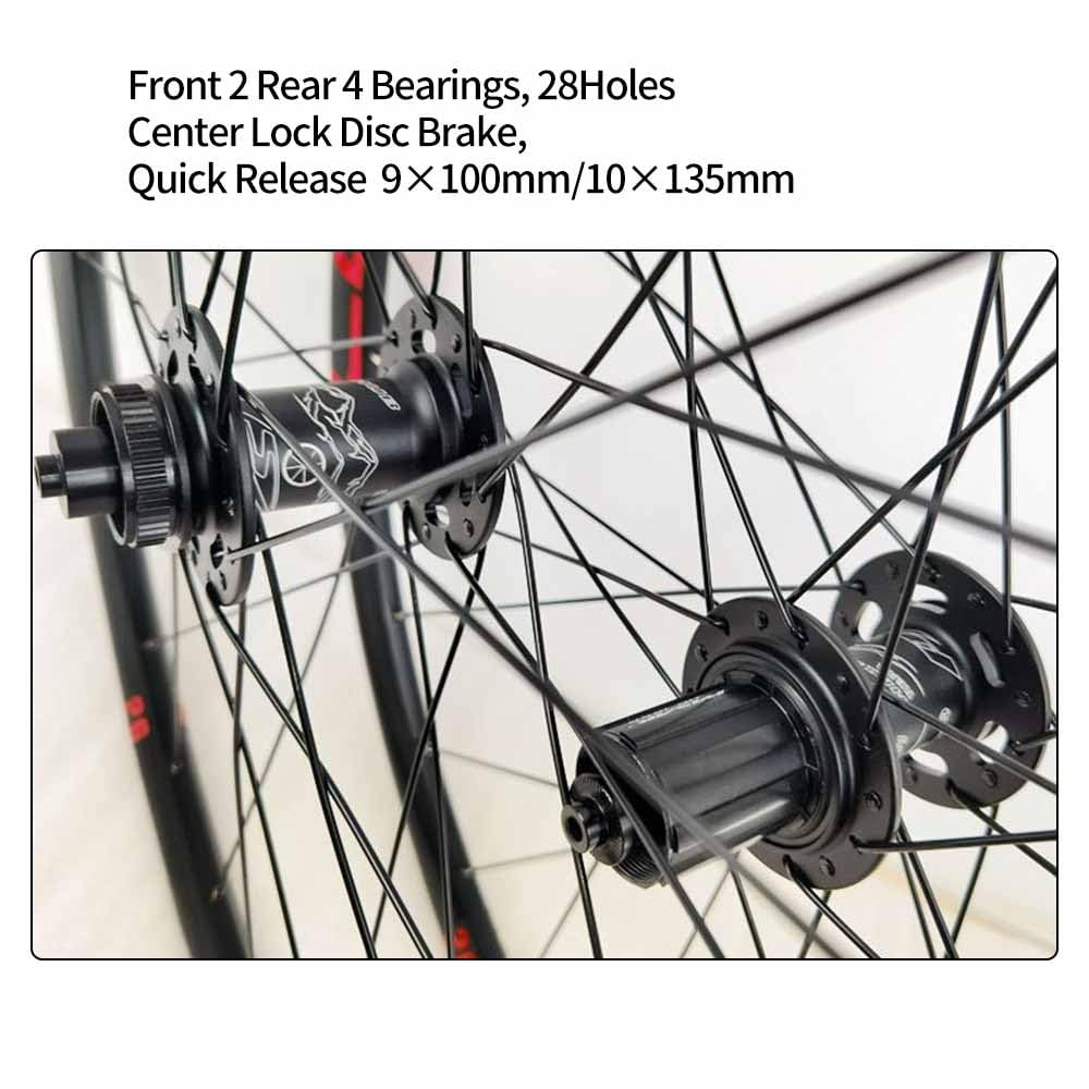 Juego De Ruedas De Bicicleta De Carretera 700 * 25-50C Rueda De Freno De Disco, 100/135mm QR, Llanta De Doble Capa De Aleación De Aluminio, Cassette De 7-12 Velocidades