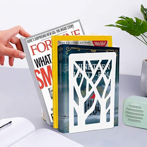 Miniatura 7 de Sujetalibros, sujetalibros para estantes, sujetalibros para estantes, sujetalibros, extremos de libros para libros pesados, soporte para estante de