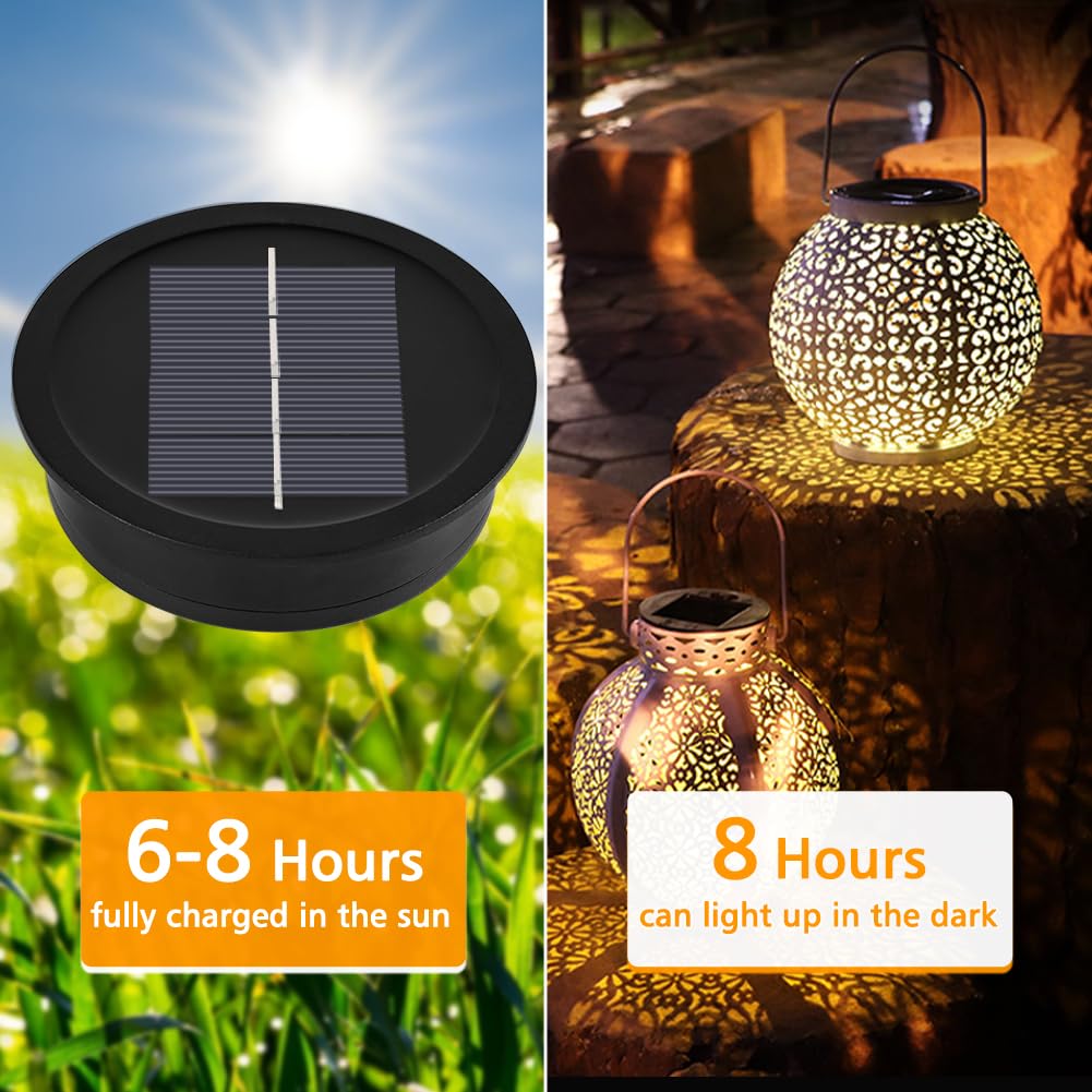 Litogo 172 LED Zonne Beveiliging Buitenshuis Snaar Lichten 4-Stuk, Wit