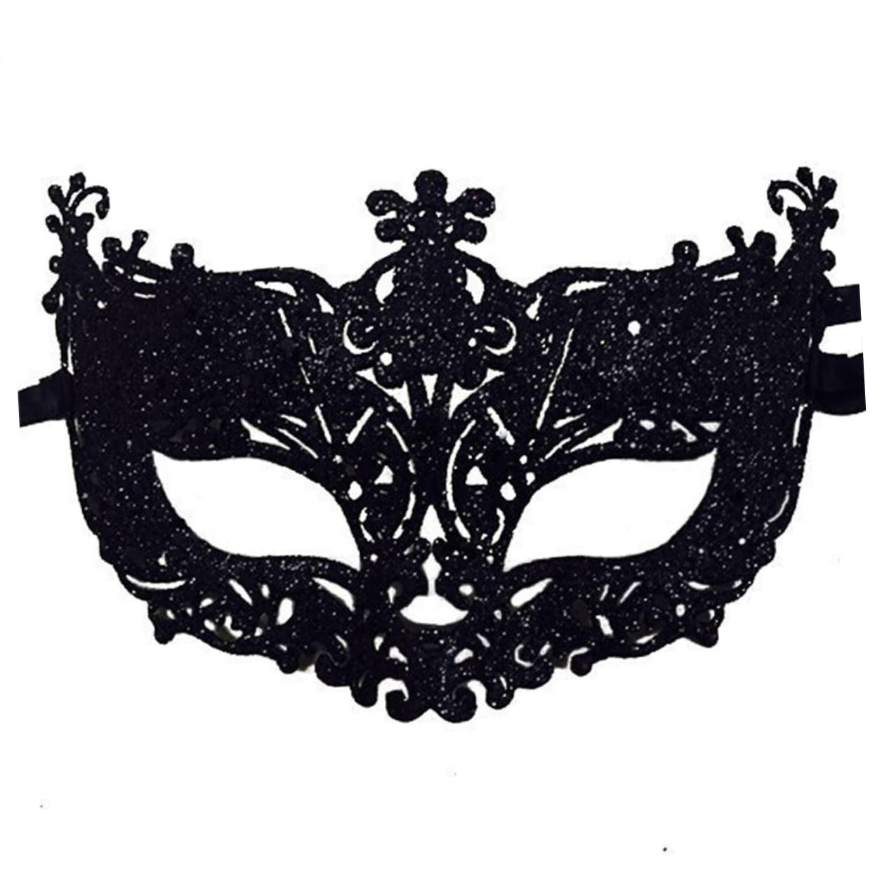 BESTYASH 5pcs Half Face Mask Carnival Masquerade Mask Set Cosplay Dance Party Supplies