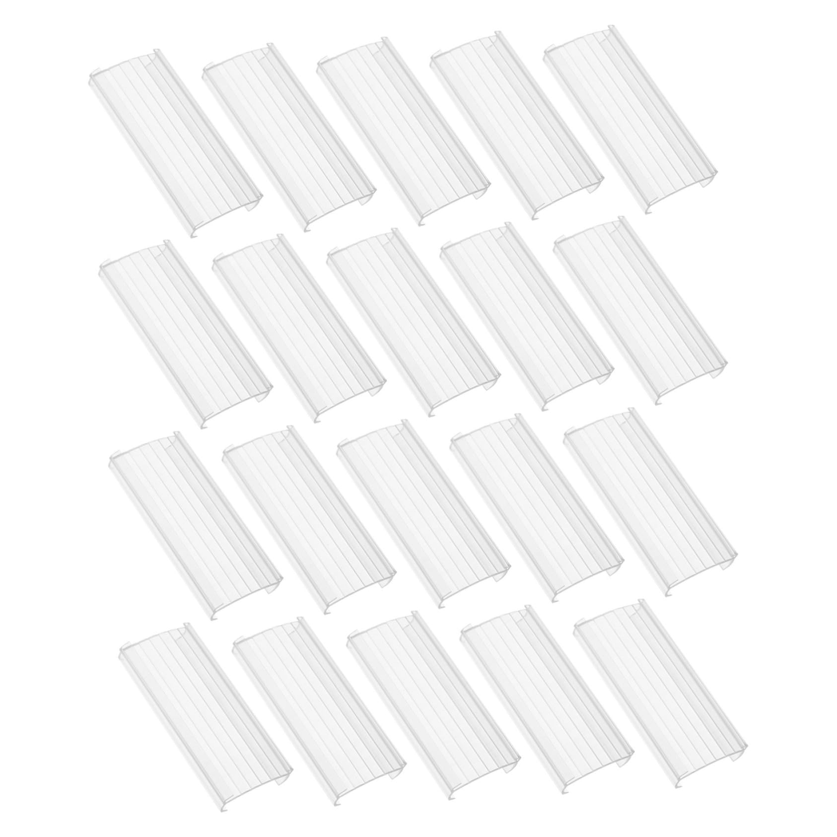 Tofficu 80pezzi Supporto Per Cartellini Prezzo Espositore Segnaletica Multifunzionale Per Negozi e Uffici Supporto Per Etichette Prezzi Trasparente Per Ristoranti e Supermercati