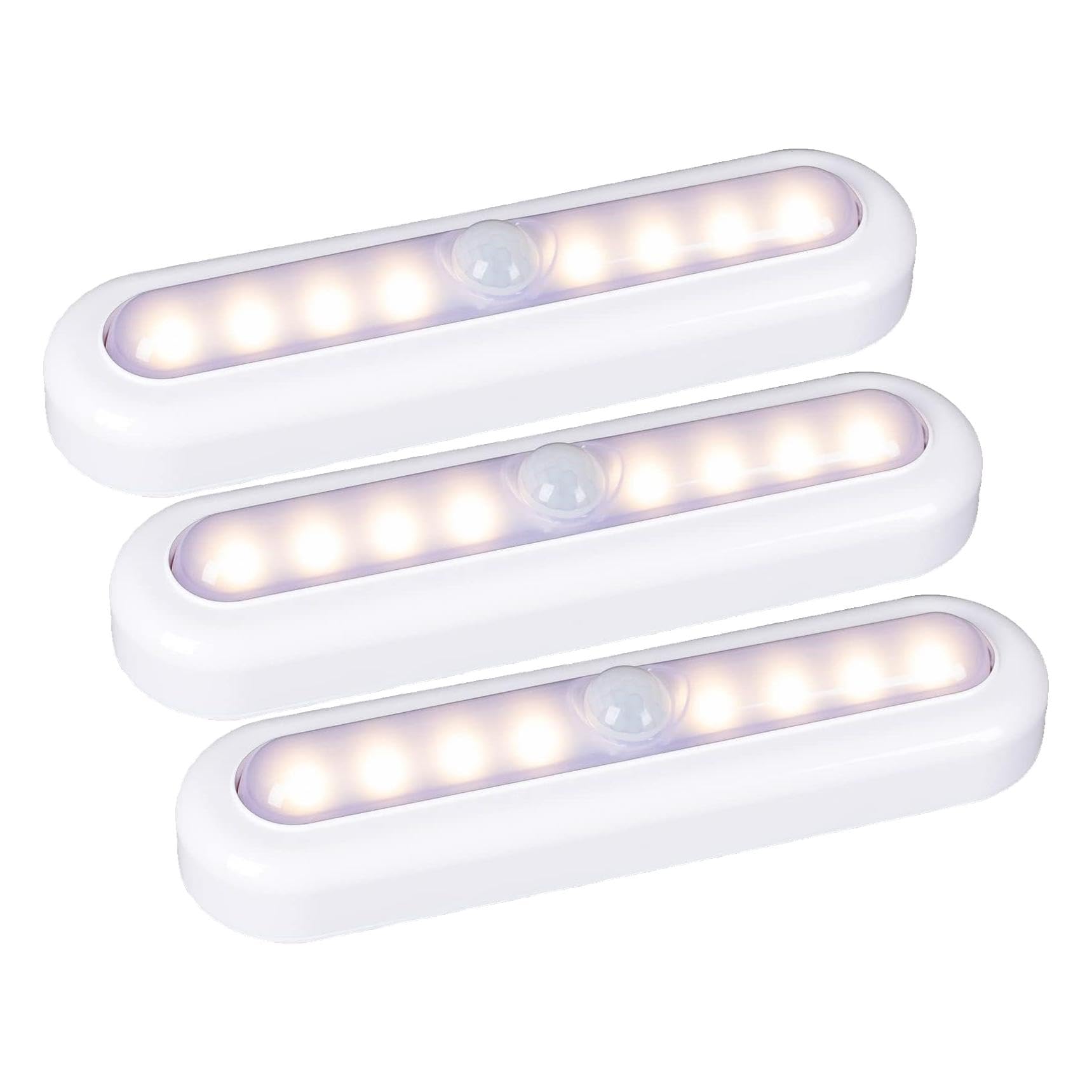 STAR-SPANGLED 9 Pack 7” Motion Sensor Lights Indoor Battery Operated, Stick on LED Light for Closet, Stairs, Under Cabinet, Warm White