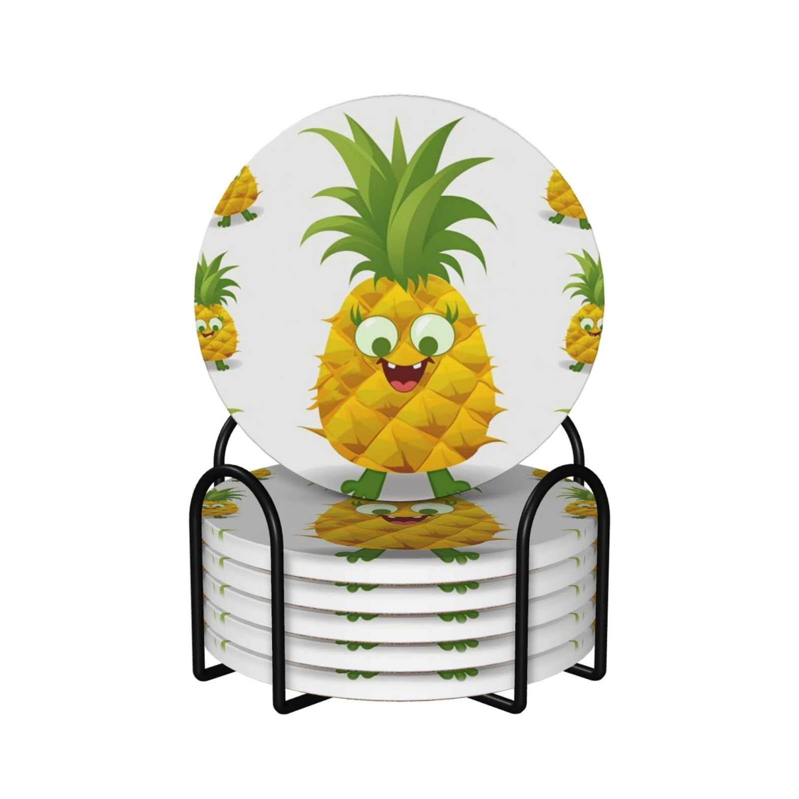 Dessous de verre ananas absorbants pour vos apéritifs d'été