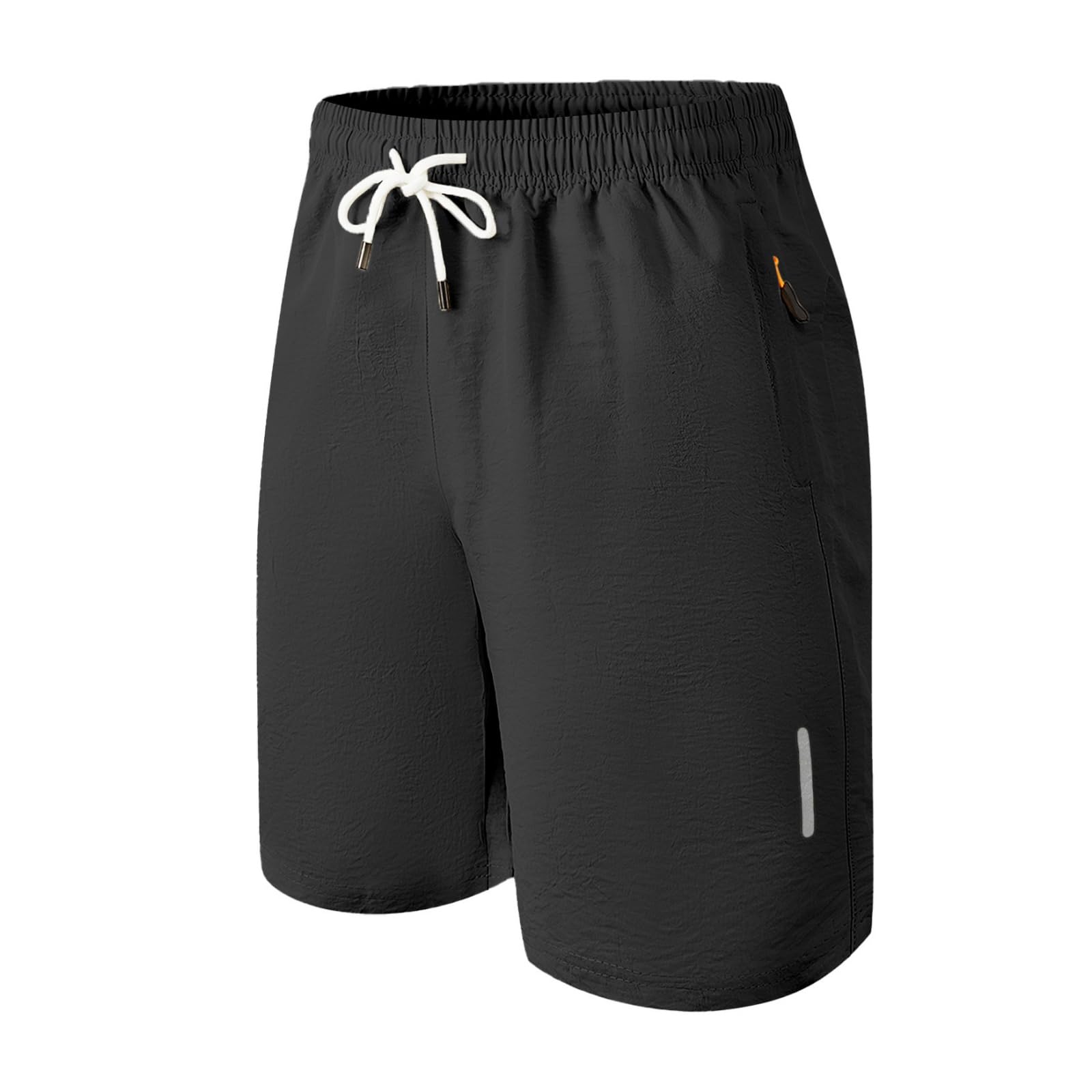 FQZWONG Mens Workout Athletic Shorts Casual Quick Dry Hiking Drawstring Shorts Lightweight Sports Pants with Zipper Pockets