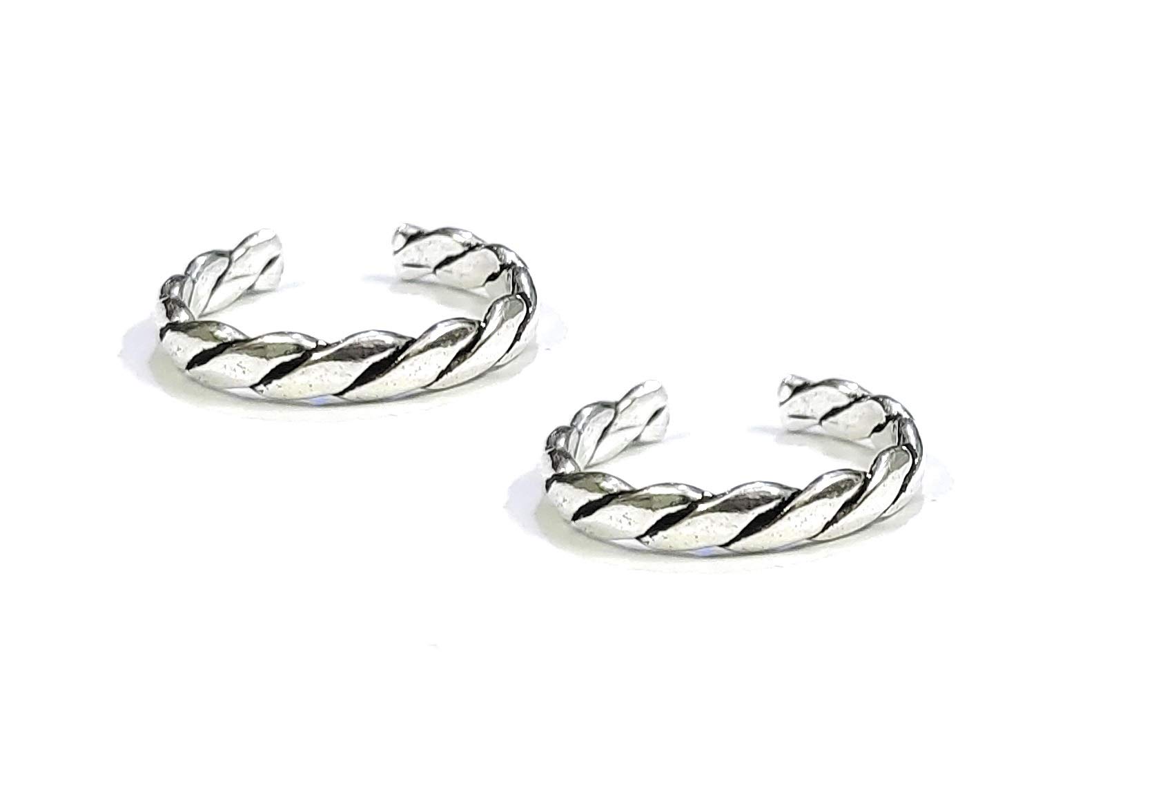 KUKSHYA JEWELLERS Exclusive 925 Pure Silver Plain Toe Rings/Bicchiya for Girls and Women_Traditional_comfortable_Adjustable (B08S65VVM5) Amazon Price History, Amazon Price Tracker