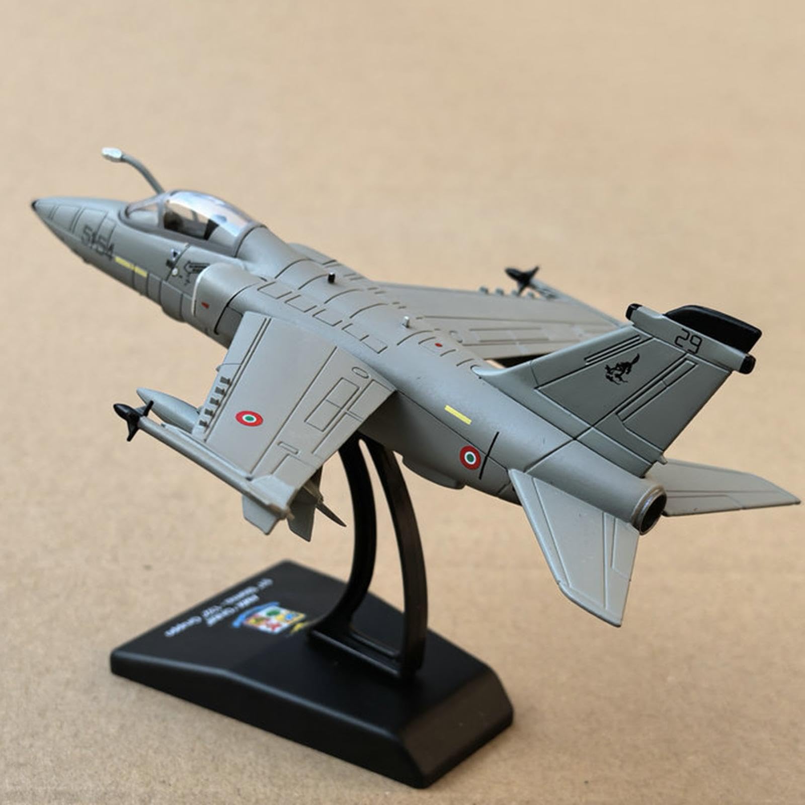 F Fityle Modellino in 1:100 di Aereo da Attacco Giocattolo con Base per Mobile TV, Casa, Libreria, Ufficio.