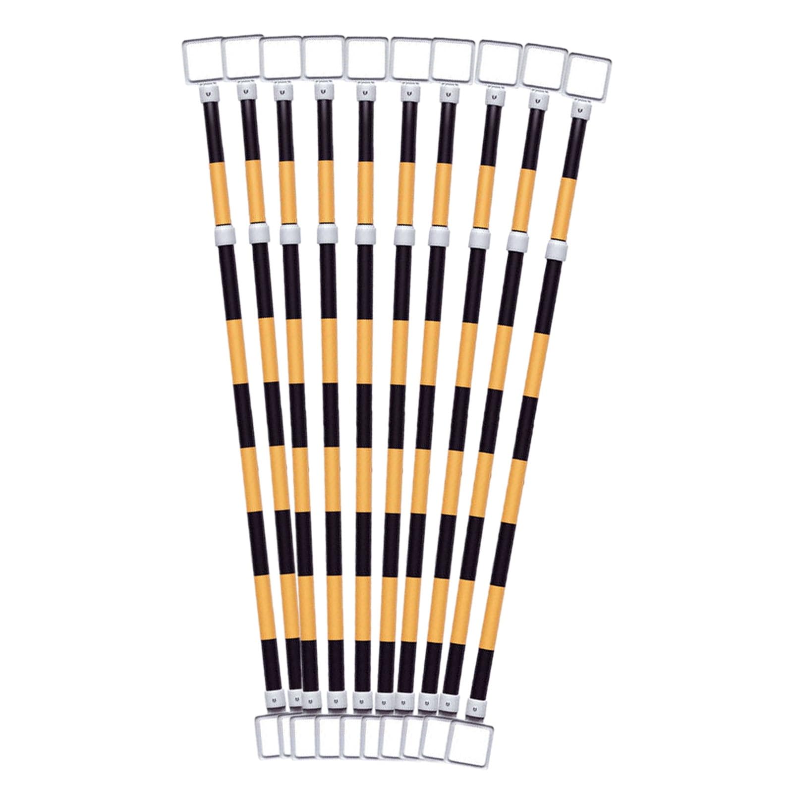 WOTZOV 10 Pcs Retractable Traffic Cone Bar - Lightweight Plastic Connectors For Traffic Cones, Ideal For Parking, Construction Sites & Crowd Control