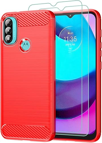 Osophter Funda para Nokia G50, funda para teléfono Nokia G50 con 2 protectores de pantalla de absorción de golpes flexible de goma TPU para Nokia