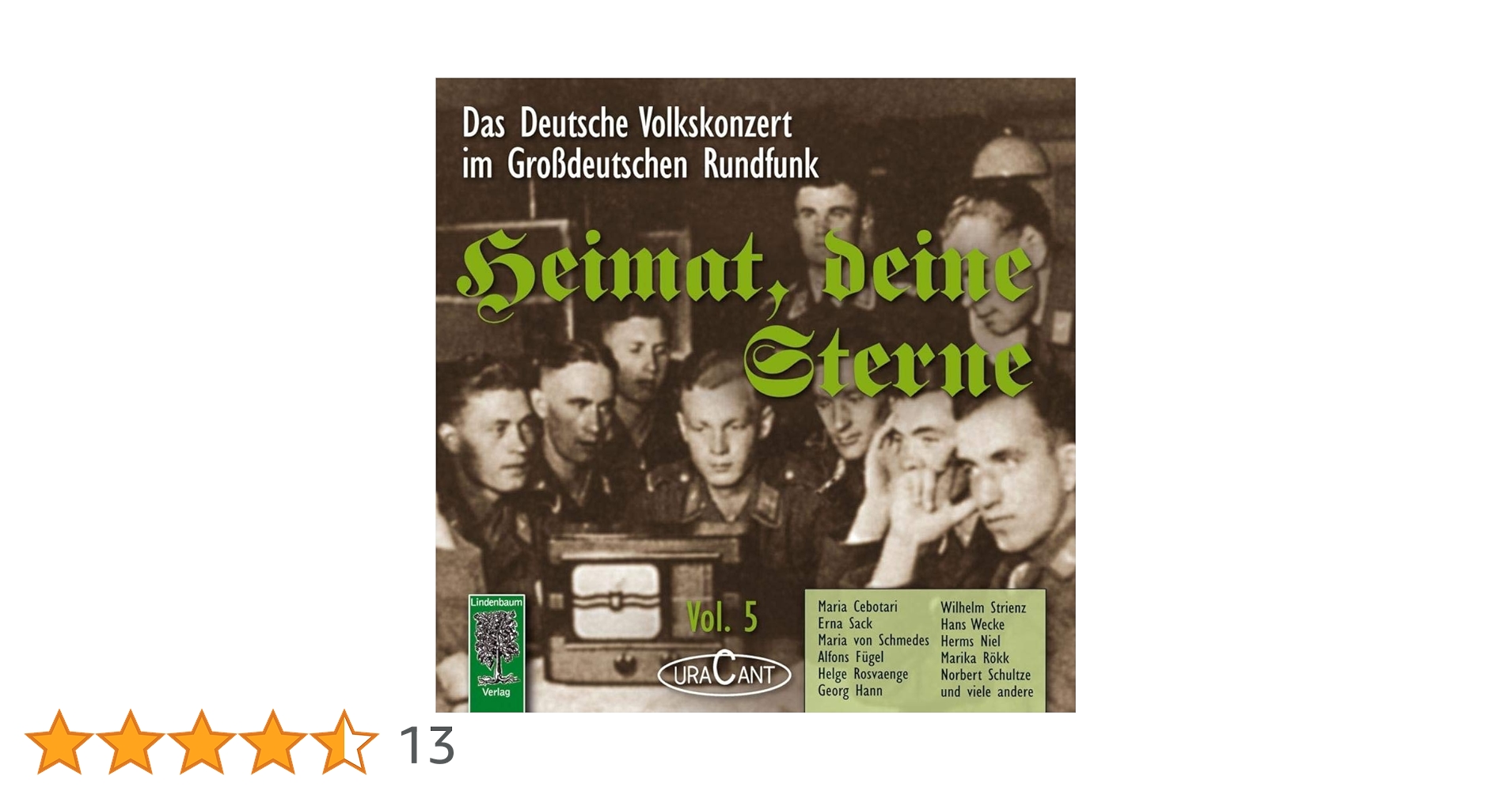 Amazon.co.jp: ドイツ軍歌&ナチスポップス Heimat,deine Sterne