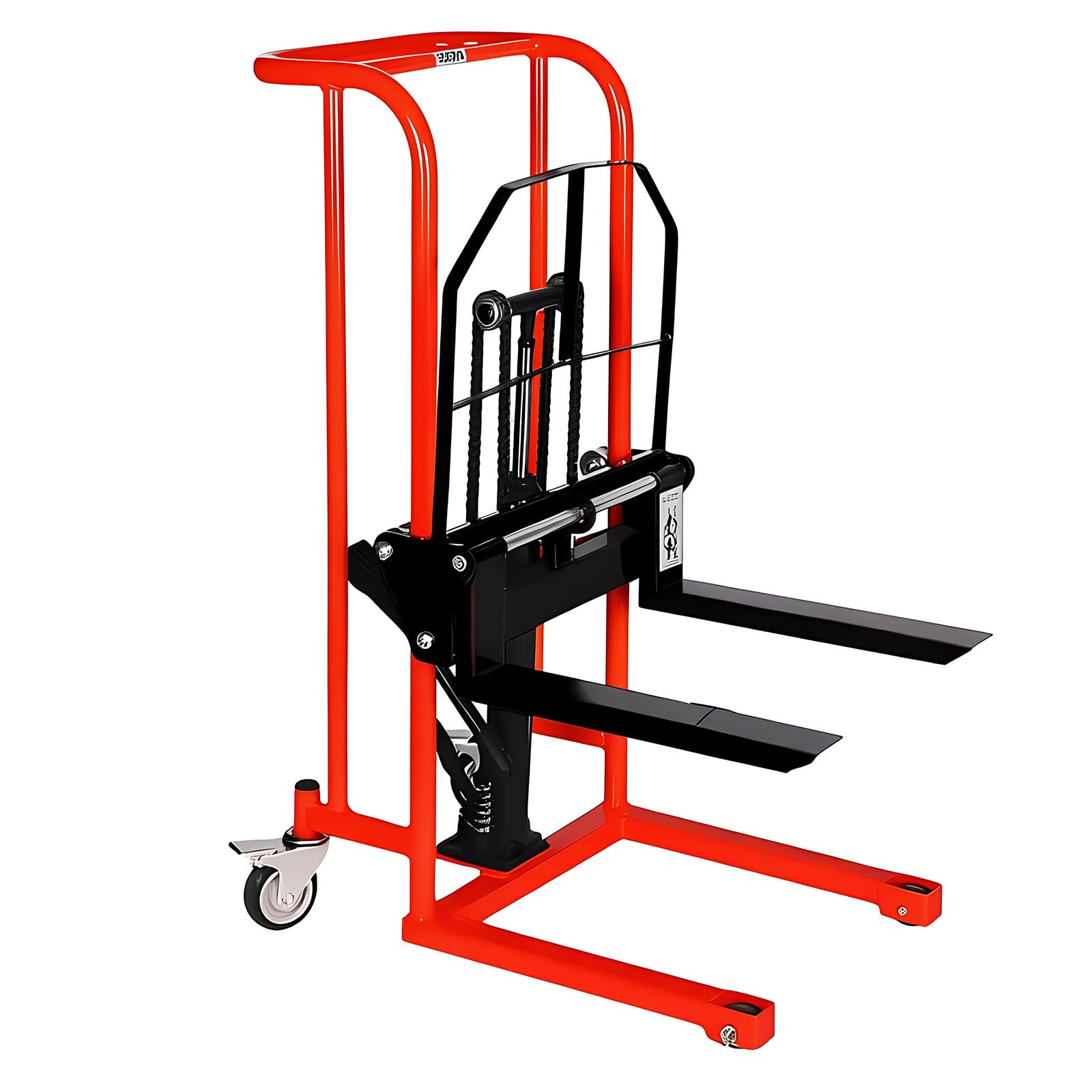 Cenz-888 pallet truck 200kg Manual Stacker Hydraulic Pallet Lift Swivel Caster Fork Truck for Warehouse
