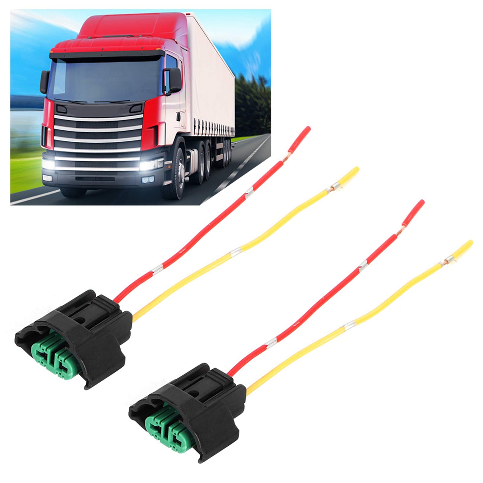 Connettore Lampadine H11 - Female Adapter Wiring Socket, 2Pcs Car Motorcycle Female Adapter Wiring Socket Base Lamp Holder Cable Connector Wiring Harness For H8 H11