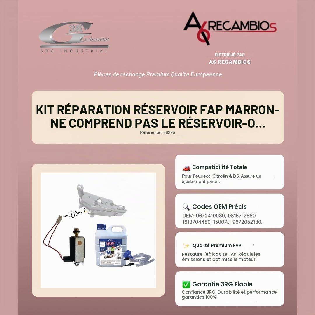 3RG 88295 Additif régénération du filtre à particules/à suie marron