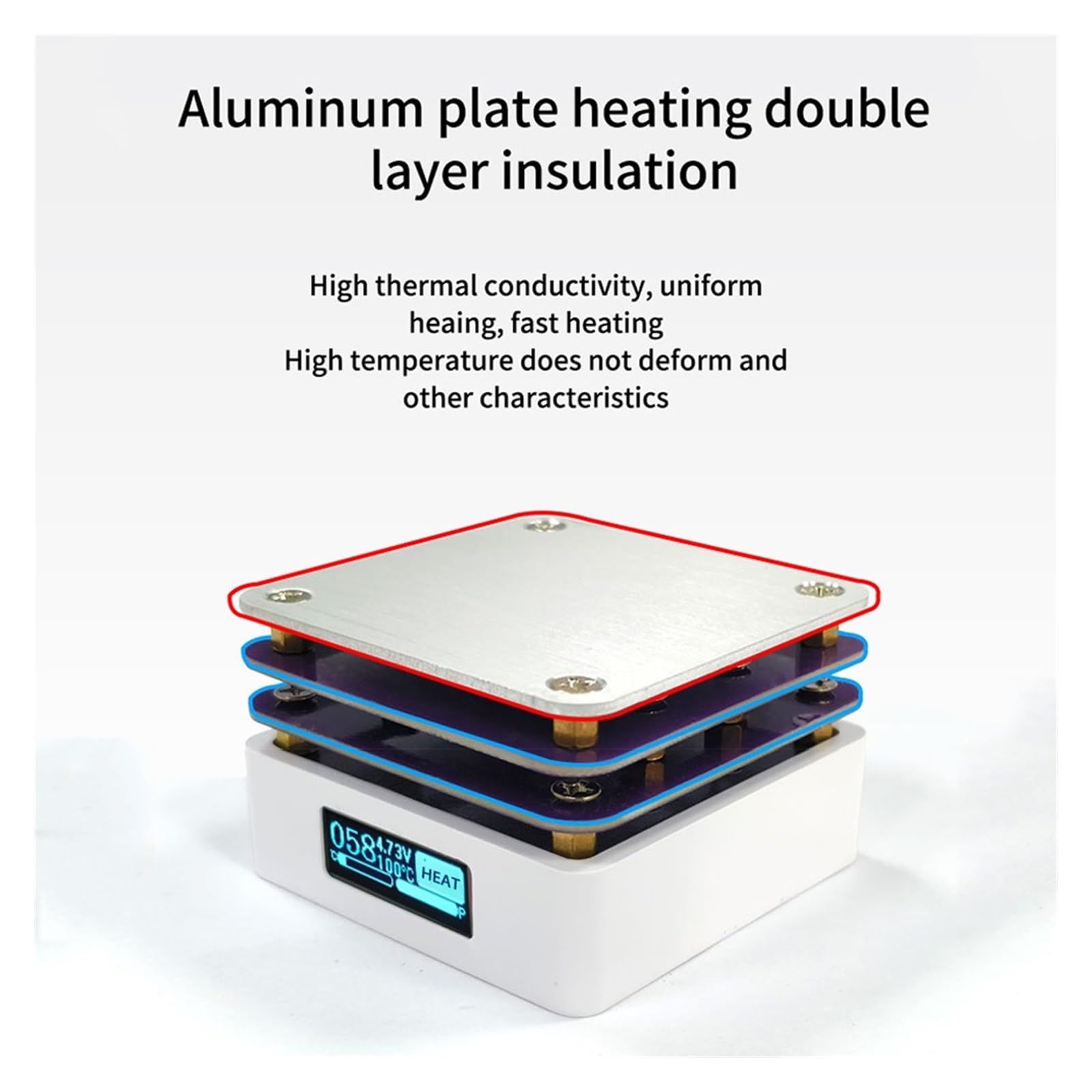 65W Mini Hot Plate Cyfrowa Stacja Lutownicza Do Podgrzewania Wstępnego PCB SMD Płyta Stół Grzewczy Narzędzia Naprawcze Szybko I DokłAdnie