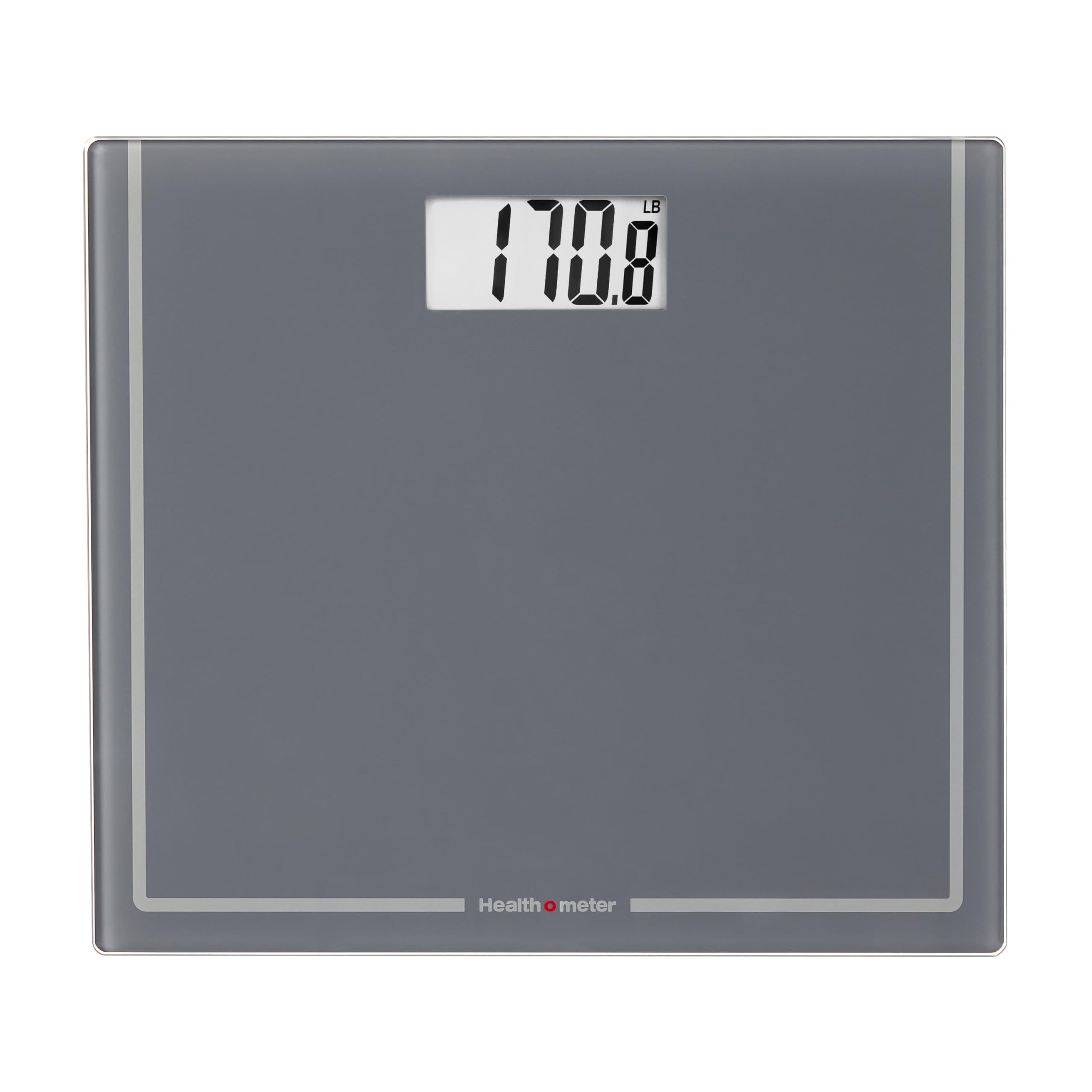 Health o meter Extra Wide Digital Bathroom Scale 500 lb Capacity 13 5x11 8 Platform Tracks 4 Users