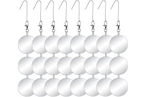 Advanced Bird Deterrent Wind Chimes - Enhanced Set of 24 Large Discs