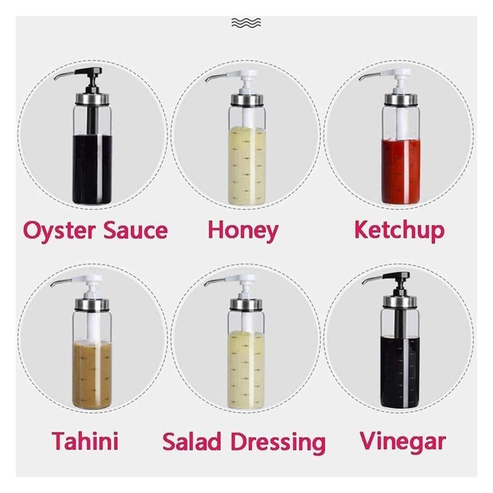 Dosatore Olio e Aceto Dosatore for Olio e aceto, spruzzatore for Olio for Set da Cucina, Pompa for Bottiglie Trasparenti in borosilicato Alto Cucinando(300ml)