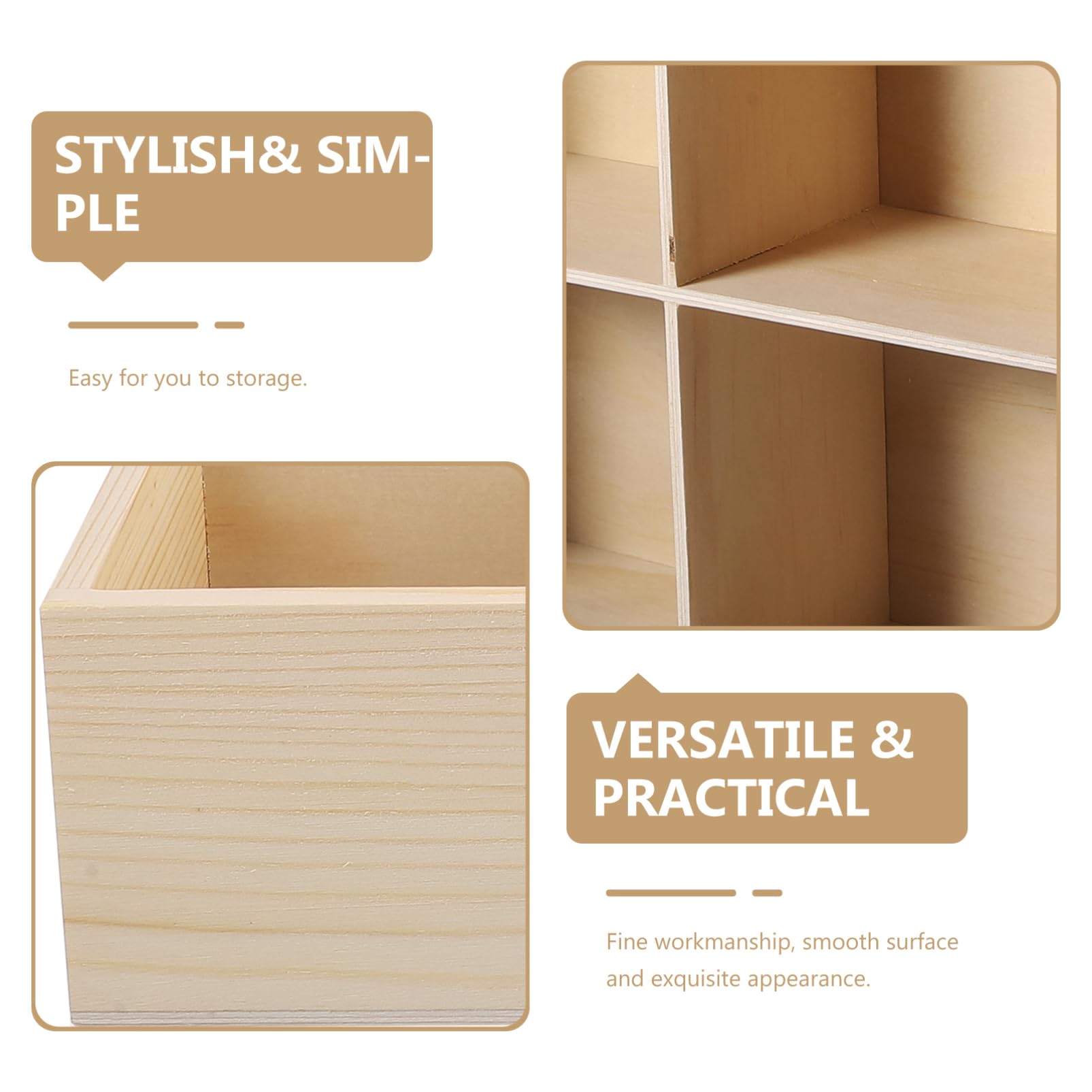 Scatola Organizer Legno Per Gioielli Con Scomparti Multipli Contenitore Da Scrivania Elegante e Pratico Per Anelli Orecchini e Piccole Cose Per Donne e Amiche