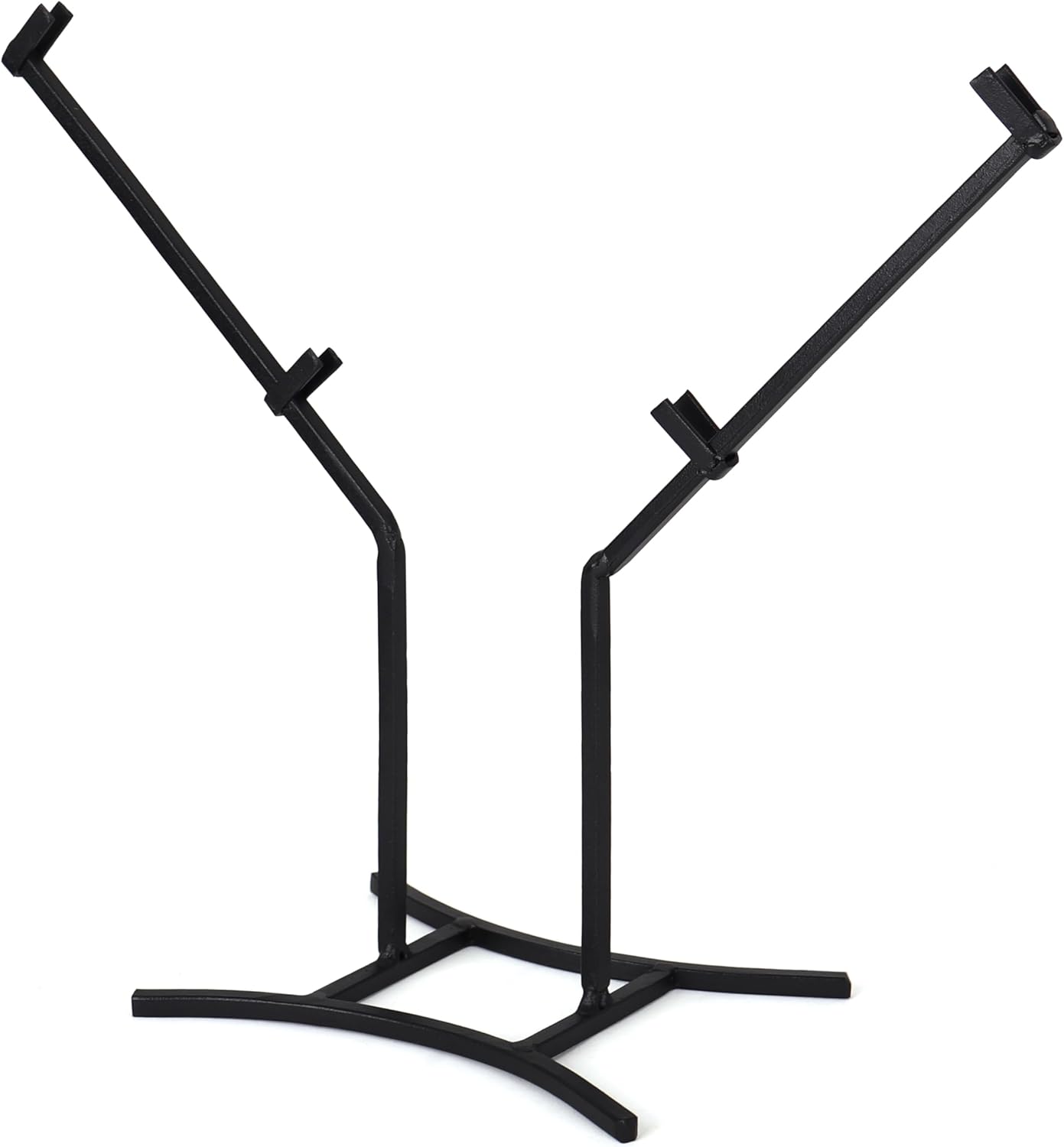 Milltown Merchants 8" Pinnacle Metal Display Stand - Square Display Stand - Fused Glass Art Base - Plate Stand/Plate Holder - Square Art Panel Stand - 3 Pack