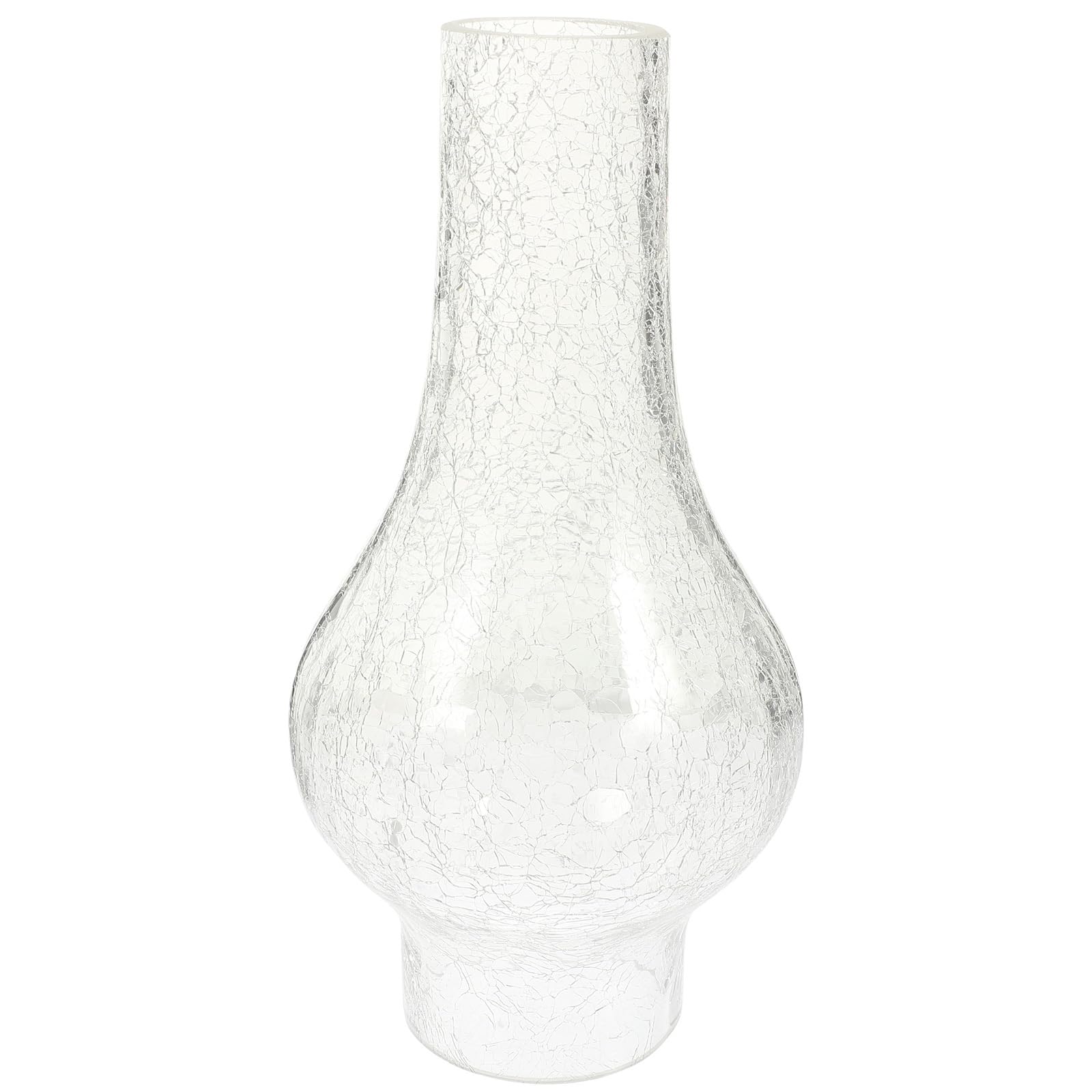 GANAZONO Lámpara de aceite para chimenea de queroseno, pantalla de cristal de repuesto para lámpara de aceite vintage, cubierta de lámpara resistente al viento (transparente)
