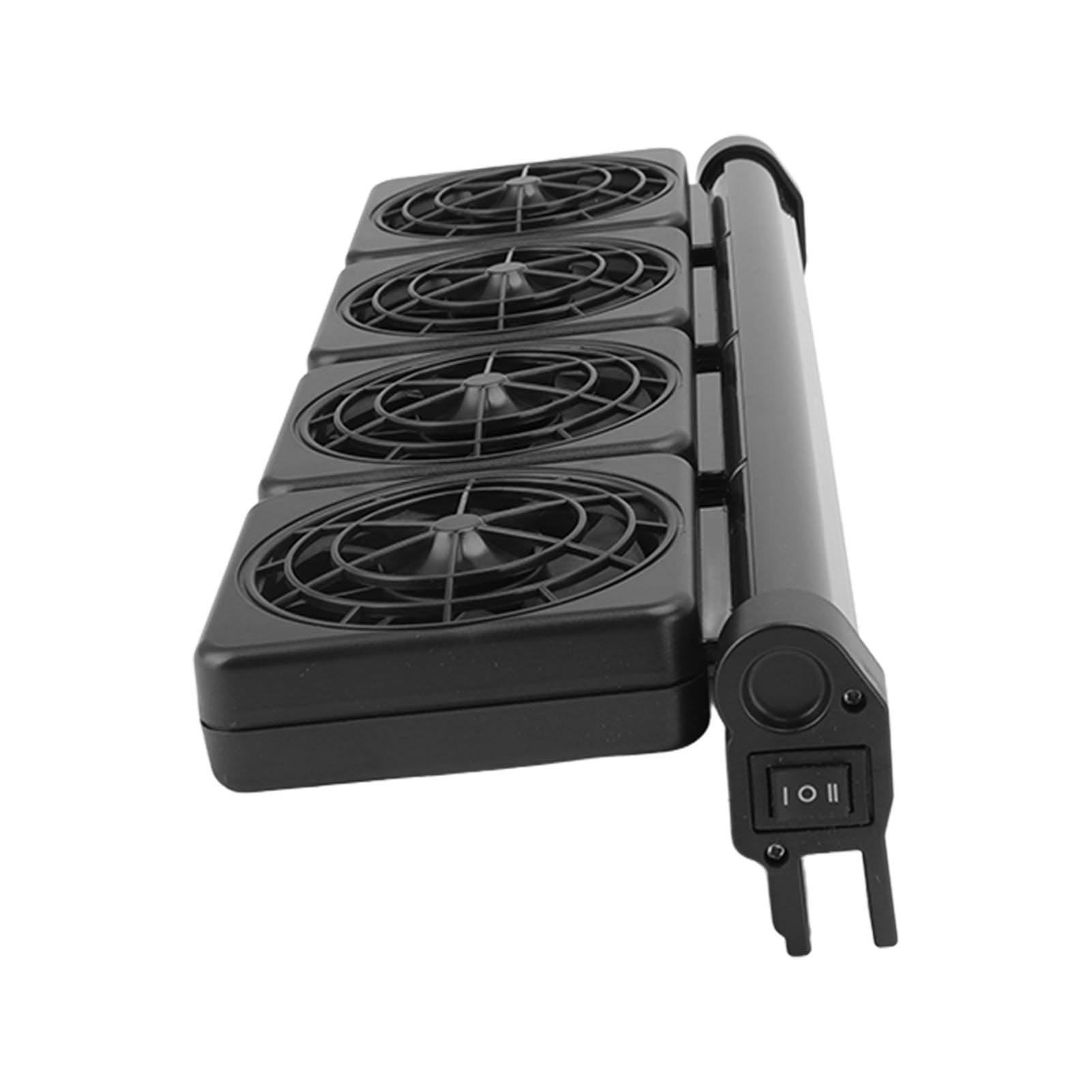GLOGLOW Ventilador de Acuario Ajustable 2 Velocidades Enfriador de Pecera con Diseño Colgante para Agua Salada y Dulce