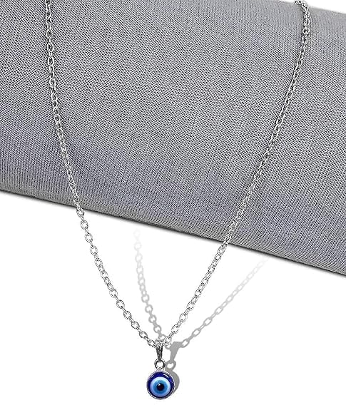 Evil Eye Neckalace With Dot Chain For Men And Women (B0CR8FCYX4) Amazon Price History, Amazon Price Tracker