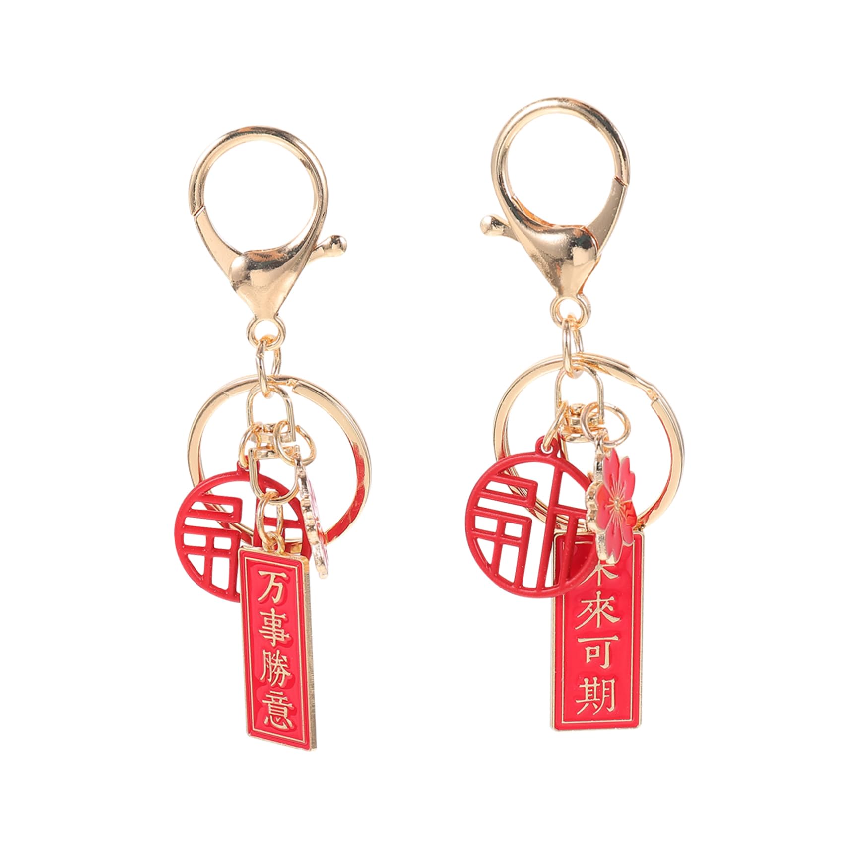 キーチェーン バッグペンダント ストラップ　キーホルダー 十二支 キーリング5個 キーチェーン バッグペンダント ストラップ キーホルダー 十二支