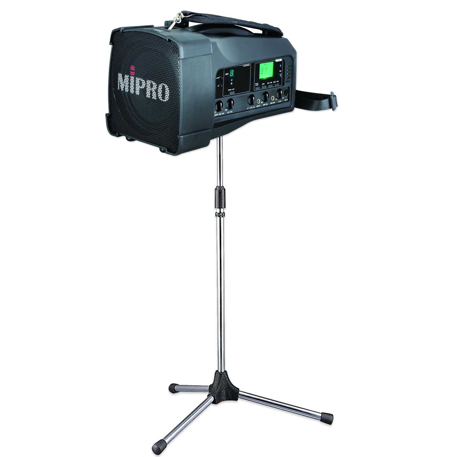 Mipro MA-100 przenośny system nagłośnienia 823-832 MHz ze statywem