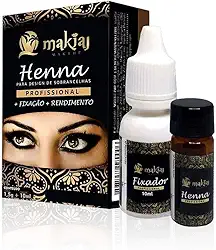 Henna para Design de Sobrancelha Profissional Makiaj - Preto/Castanho escuro/Castanho médio