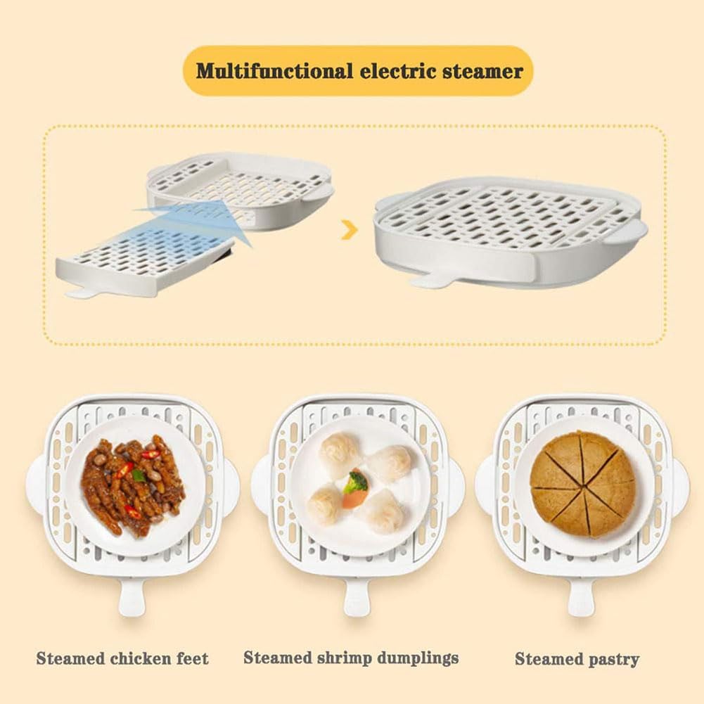 Electric Food Steamer,Mini Intestinal Powder Machine,3L Electric Steamer Rice Noodle Rolls Machines,for Cooking