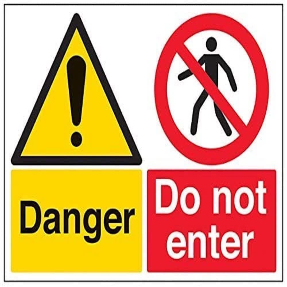 Cartel V Safety 200x150mm - Reduce Comportamientos Antisociales