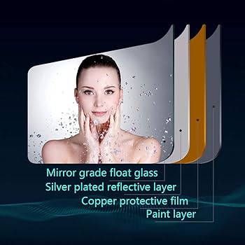 Amazon｜70 * 90cmの長方形の壁に取り付けられたミラー、サロン