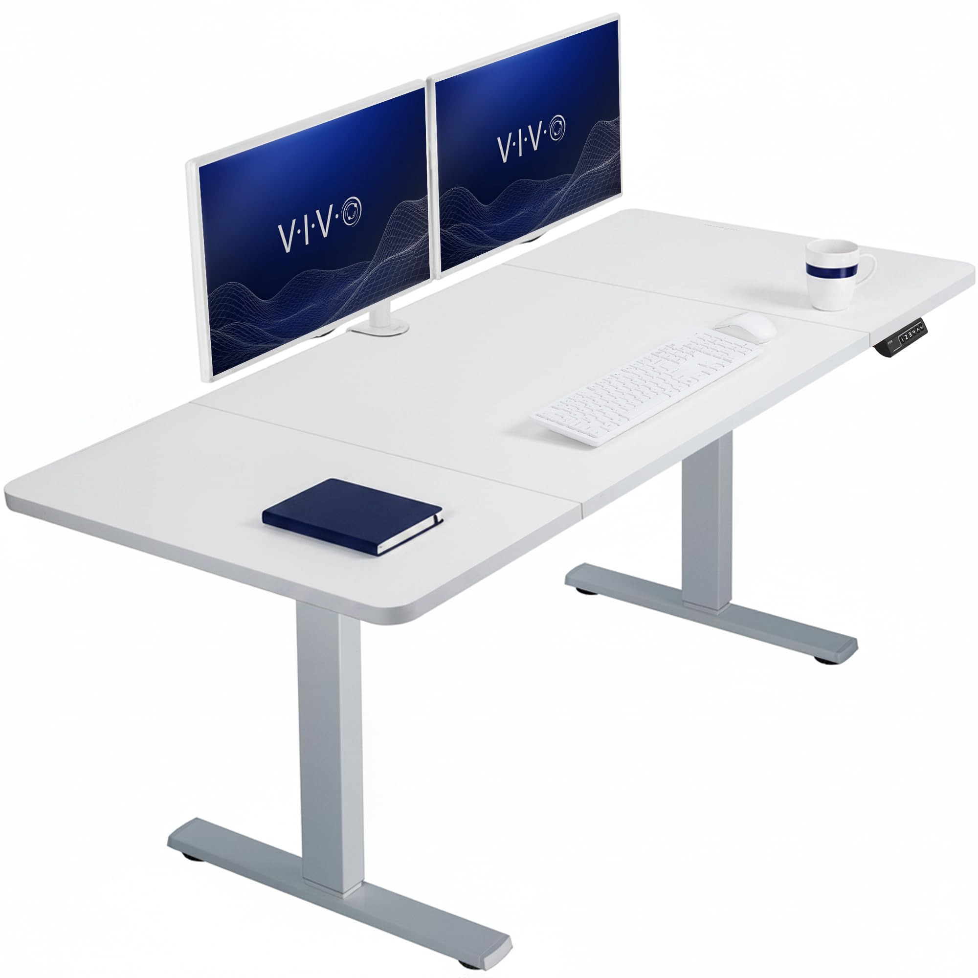 VIVO White 60 x 30 in Standing Desk, DESK-KIT-1G6W-30