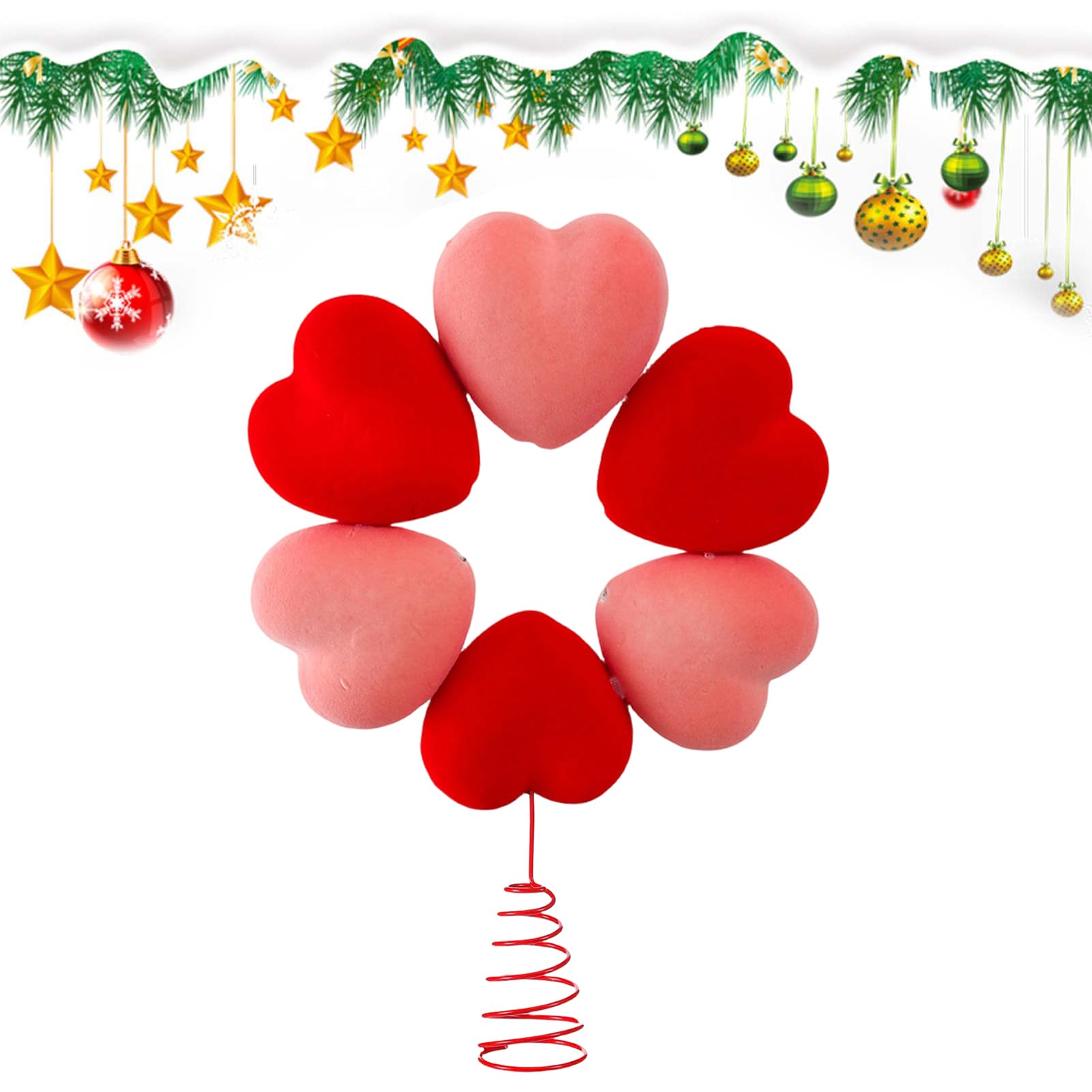 Decoración romántica de corazón para la parte del árbol en San Valentín y Galentines