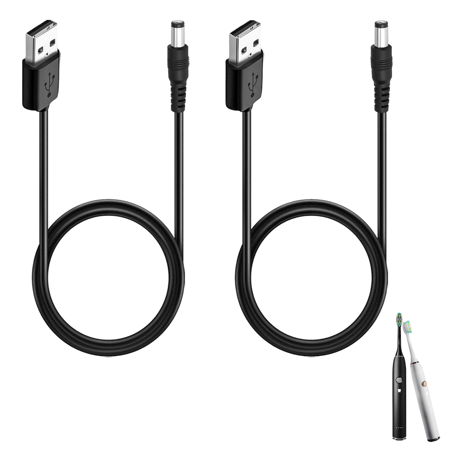 JZK Cavo di ricarica per spazzolino elettrico da denti Fairywill FWP11 FW-508 FW-507 FW-917 SG-508 D1 D3 D7 D8 E6 E10 P11 TB-508, cavo di ricarica USB JZK Cavo di ricarica per spazzolino elettrico da denti Fairywill FWP11 FW-508 FW-507 FW-917 SG-508 D1 D3 D7 D8 E6 E10 P11 TB-508, cavo di ricarica USB