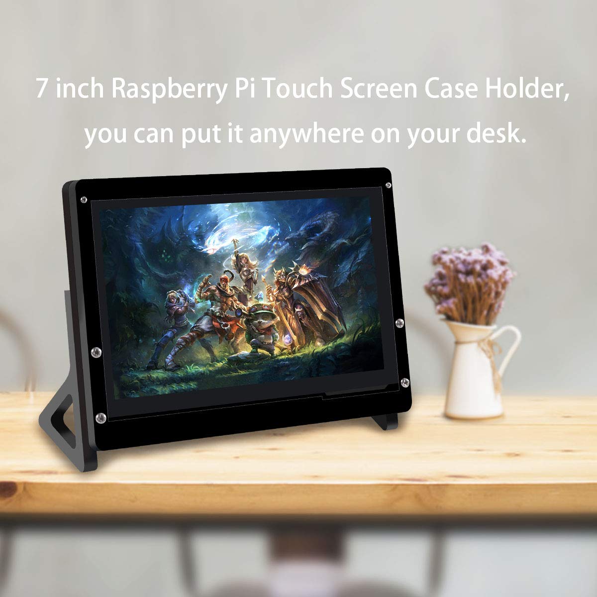 ASHATA 7 Zoll Touchscreen Display & Gehäuse, 1024 * 600 HDMI Display Touchscreen Gehäuse Case Kit,Kapazitive IPS-Touchscreen mit Halterung Case Hülle für Raspberry Pi ASHATA 7 Zoll Touchscreen Display & Gehäuse, 1024 * 600 HDMI Display Touchscreen Gehäuse Case Kit,Kapazitive IPS-Touchscreen mit Halterung Case Hülle für Raspberry Pi