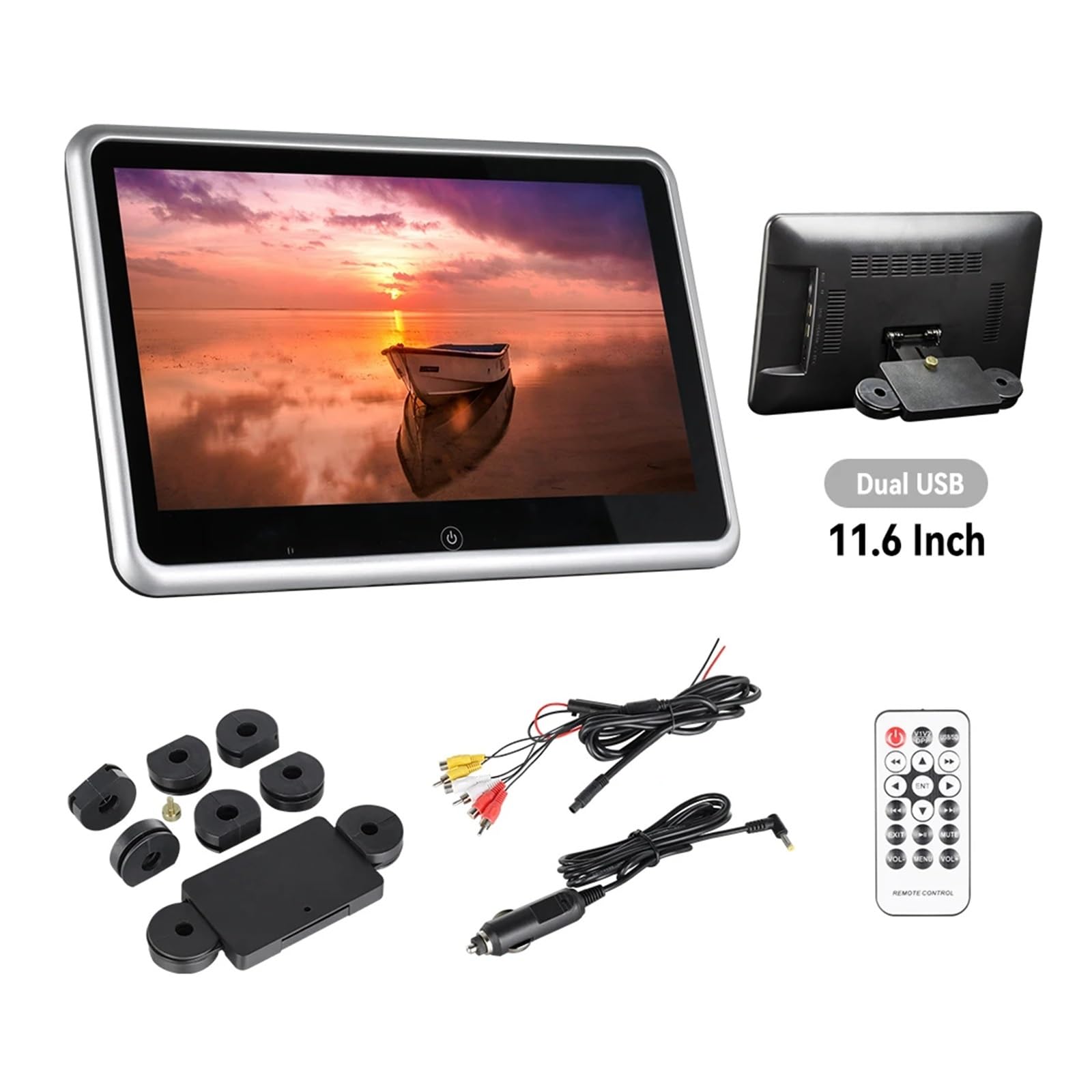 HD 11.6"/10.1 Inch Touchscreens Car Headrest Monitor 1080P Video Display Rear Seat MP5 Player Screen With BT/USB/SD/AV(10.1 inch)