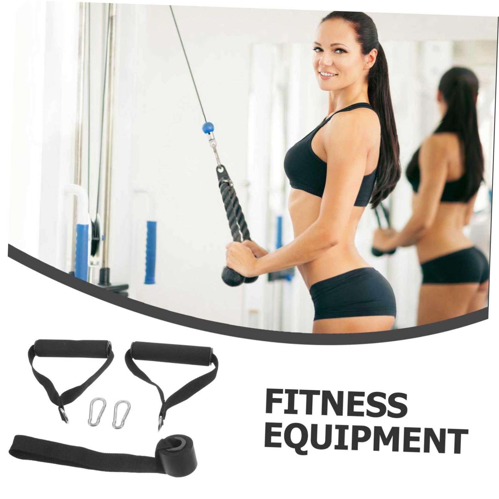 Toddmomy Spannseil-Set Kabel Ausbildung Trainieren handhaben Bands Yoga zubehör tragbare Fitnessgriffe Trainingsgriffe für den täglichen Gebrauch Fitness-Griffe Schaum Black