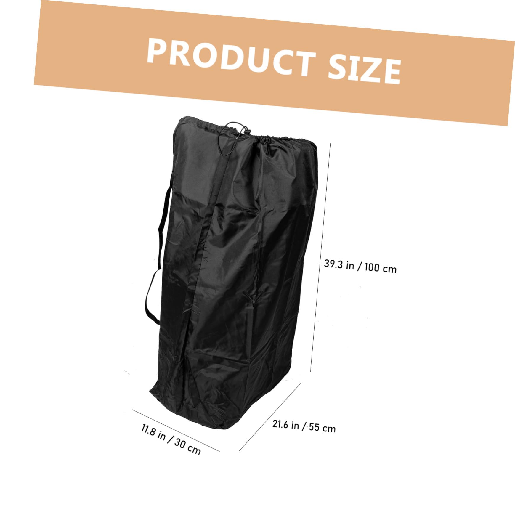 Garneck Bolsa de Viaje Nylon, Negro para Cochecito de Ñiño, Avión